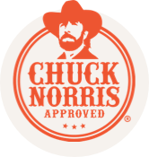 Chuck Norris Approved stamp.
